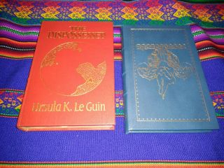 Easton Press Two Books Ursula K Le Guin - Left Hand Of Darkness Signed -.