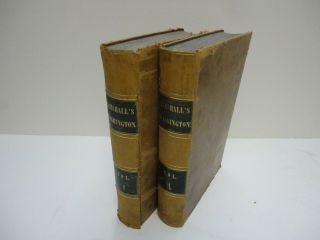 The Life Of George Washington 2 Volumes By Marshall 1850 W/ Atlas Of 10 Maps