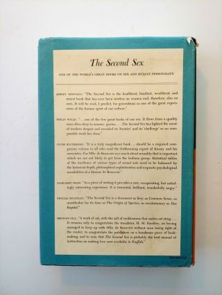 The Second Sex by Simone de Beauvoir,  7th Printing 1971 2