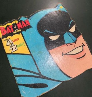 1966 Batman Picture Book Alfred To Zowie”great Vintage Batman Item