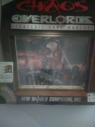 Chaos Overlords Strategic Gang Warfare Vintage Pc Game Cd - Rom Complete