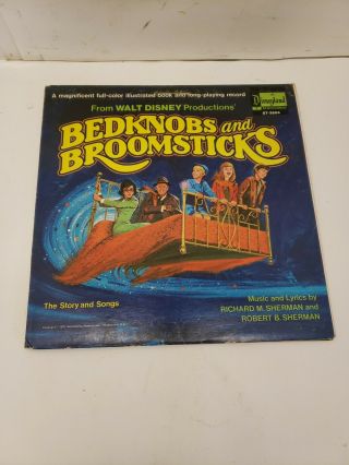 Walt Disney Bedknobs And Broomsticks Vintage Vinyl Record And Book 1971