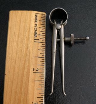 Vintage Lufkin Rule Co Inside Spring Caliper Machinist Divider Tool,  Usa