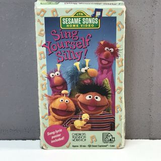 Sesame Street Sing Yourself Silly Vhs Video Tape 1990 Vtg Rare Fast