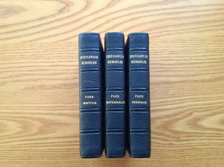 Breviarium Romanum,  Published By Mame,  Tours,  France 1950 - 3 Out Of 4 Volumes