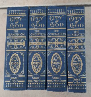 The Mystical City Of God 1971 Complete 4 Volume Set Hardcover