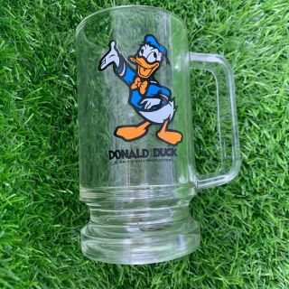 Vintage Disney Donald Duck Glass Mug