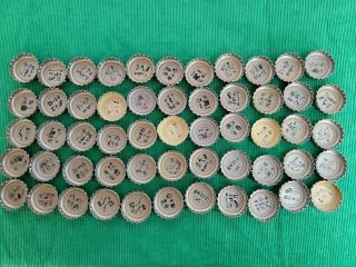 55 Vintage Falstaff Beer Bottle Caps No Dents Rebus Puzzles