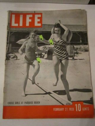 (8) Vintage Life Magazines - (5 From 1939 & 2 From 1940 & 1 From 1960)