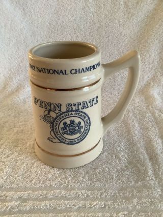 Vintage 1982 Penn State Nittany Lions National Champions Ceramic Mug