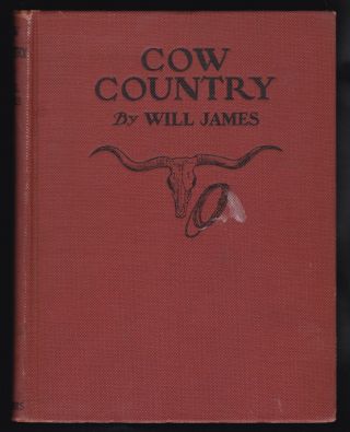1927 Vtg Book Will James Cow Country First Edition 1st Printing Seal Illustrated