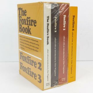 1972 The Foxfire Book 1 2 3 Box Set Anchor Eliot Wigginton,  Book 4