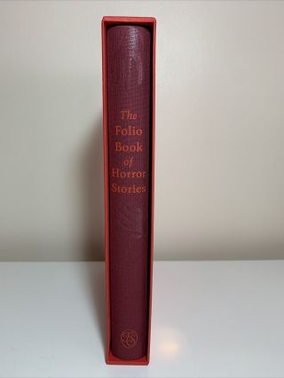 The Folio Society Book Of Horror Stories Anthology Fiction Book