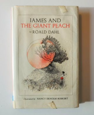 1961 James And The Giant Peach Roald Dahl Hardcover W / Dust Jacket