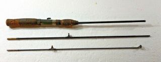 Vintage Superior Metal 58 " 3pc Casting Rod