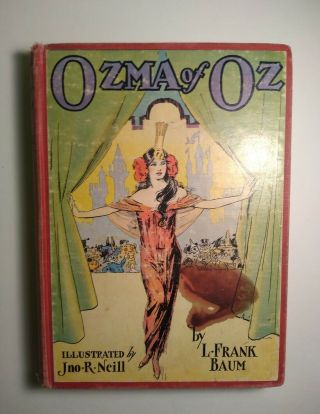 Ozma Of Oz By L.  Frank Baum Hc C,  1907 With Illustrations 1930 Coff Canada