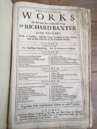 The Practical Of The Late Reverend And Pious Mr.  Richard Baxter,  1707