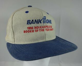 Vintage 1995 Indianapolis 500 Bank 1 One Rookie Of The Year Award Snapback Hat