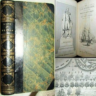 1836 Life Of Admiral Horatio Nelson 1st Edition British Navy War Nile Ship Engla