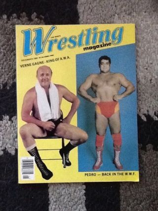 vintage late 1970s - 1980 Ring ' s Wrestling Magazines Pedro Morales near cond. 3