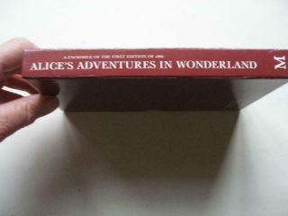 ALICE ' S ADVENTURES IN WONDERLAND Lewis Carroll 1984 facsimile of 1st edition 13J 2