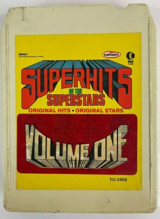 K - Tel Hits Of Superstars Volume 1 8 Track Tape Classic Rock Vintage