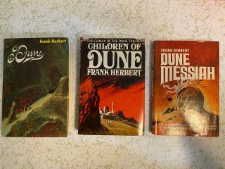 Rare Dune By Frank Herbert 3 Set Book Club Edition Set (hardcover) 1st Edition