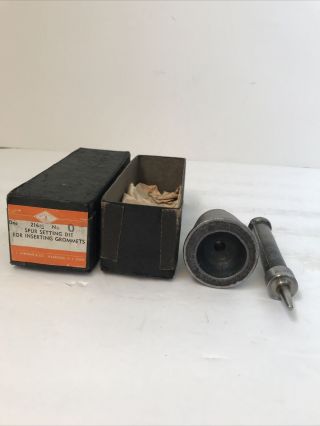 Vintage C.  S.  Osborne Spur Grommet Setting Die 216 - 1/2 (Size 0) Made In USA 2