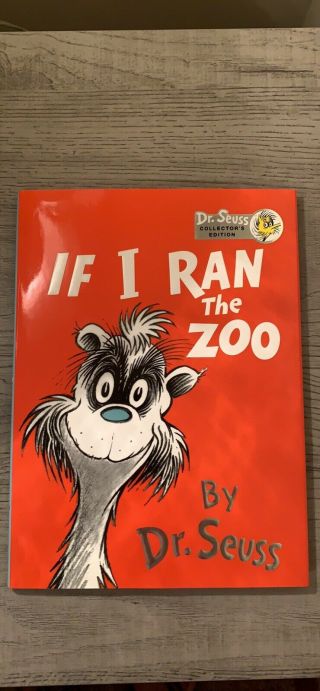 If The Zoo I Ran Hardcover Like Collectible Book With Dust Jacket Cover