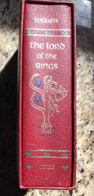 Jrr Tolkien The Lord Of The Rings 1966 Leather Bound Collector’s Edition