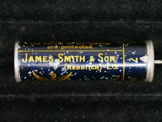 Vintage James Smith & Son Needles In Dispensing Tube Full Of Needles
