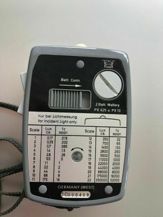 Vintage Gossen Luna Pro CDS Light Meter w/ Case Parts/Repair 2