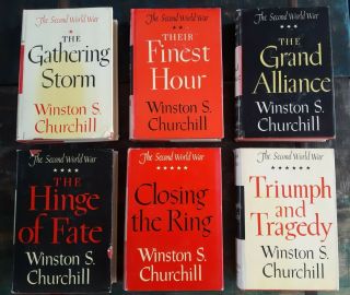 The Second World War Winston Churchill Six Volume Complete Set 1948 - 1953 Bce