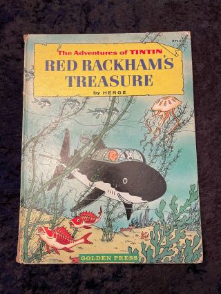 Rare Adventures Of Tintin Red Rackham’s Treasure By Herge 1st Edition 1959 Hc