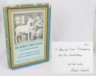 Isaac Singer Zlateh The Goat And Other Stories 1966 W/dj Signed Maurice Sendak