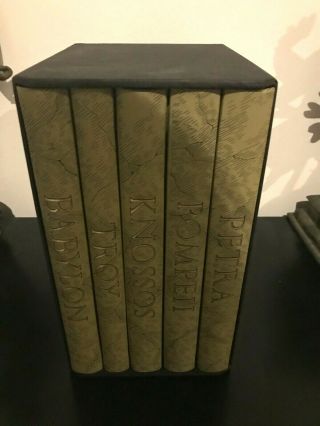 Folio Society Lost Cities Of The Ancient World Boxed Set 5 Volumes
