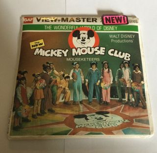 Vintage Viewmaster Reels Gaf H9 Factory Disney Mickey Mouse Club 1977