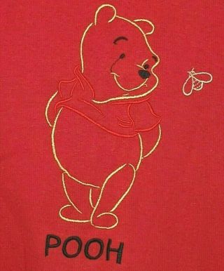 Vintage Disney Winnie The Pooh Sweatshirt Embroidered Size Medium