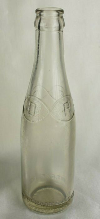 Rare Vintage Dr.  Pepper D.  P.  B.  C Clear Glass Bottle Artesia,  Nm 6 1/2 Oz 1942