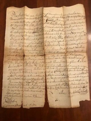1788 Montgomery County North Carolina Land Deed,  Samuel Madkin & John Perkerson