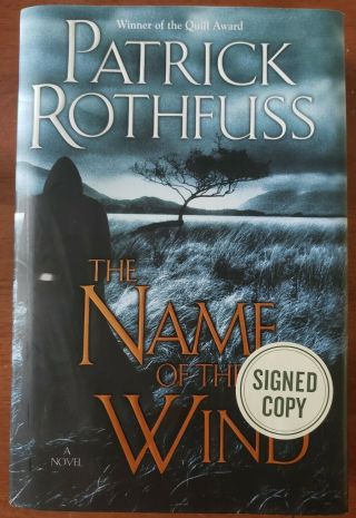 The Name Of The Wind By Patrick Rothfuss - Signed - Daw Hardcover