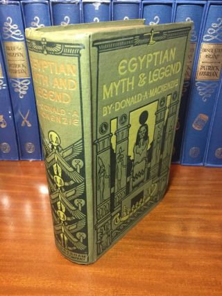 Egyptian Myth And Legend By Donald A.  Mackenzie Mythology Egypt Book Antiquarian