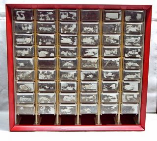 Vintage Akro - Mils 60 Drawer (missing 5) Metal Cabinet Small Parts Craft Storage