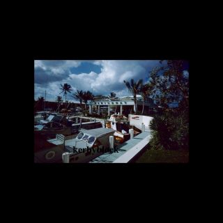 3 Vintage 1950s Kodachrome Photo Slides Delray Beach Miami Florida Boat Marina