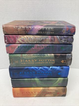 Harry Potter By J.  K.  Rowling Complete Book Series 1st Edition Hardcover Set