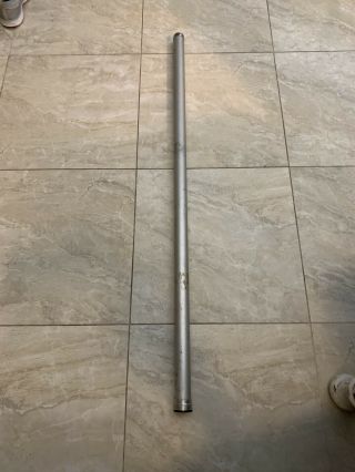 Vintage Fishing Rod Tube - Metal Rod Tube - 50 1/2” Long - Marked Lamiglas Graphite