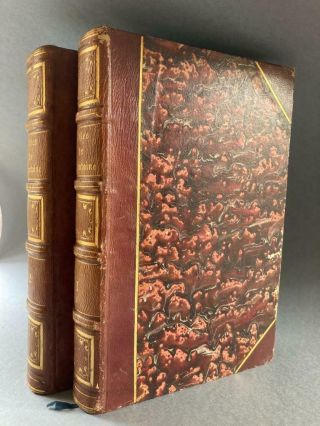 Fables De La Fontaine,  Illustrated By Grandville,  2 Volumes,  Bindings,  1842