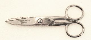 Vintage Fiskars 95003 5” Electricians Serrated Snip Scissors