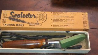 Vintage Sealector Model 108 D1 Tacking Iron 165 Watts 115v V16