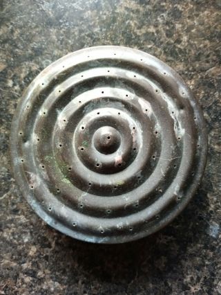 Vintage Old Metal Watering Can Sprinkler Head Spout